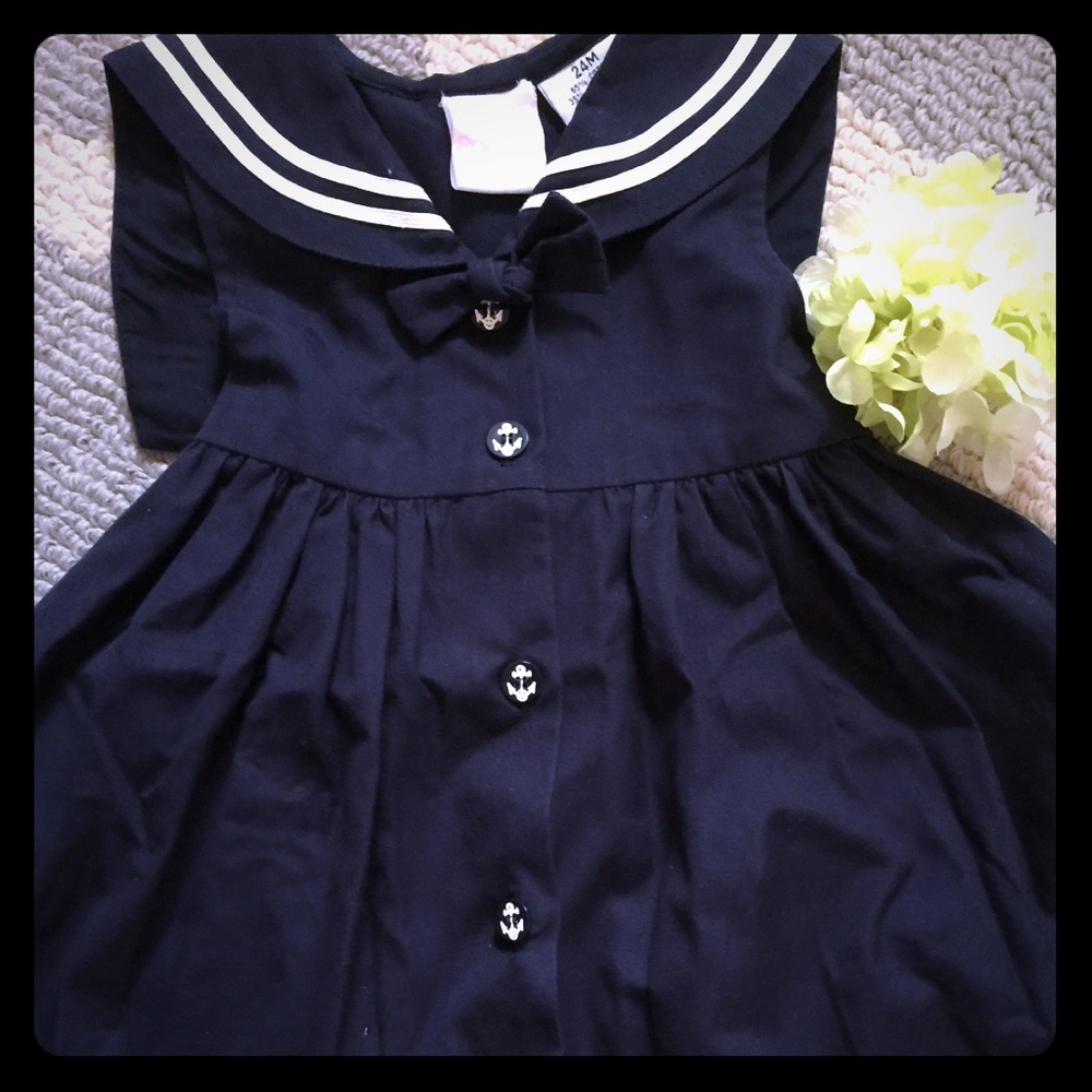 Girl’s Navy Sailor Dress (24 month/2T)